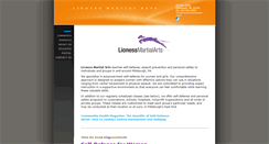 Desktop Screenshot of lionessmartialarts.com